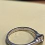 Platinum 4 Claw Diamond Ring Image 4