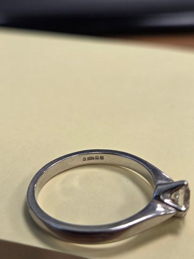 Platinum 4 Claw Diamond Ring