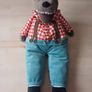 Big Bad Wolf Plush Soft Toy 18" Ikea Lufsig Oop Image 3