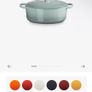 Le Creuset 29cm 4.7L Oval casserole in Coastal blue Image 4