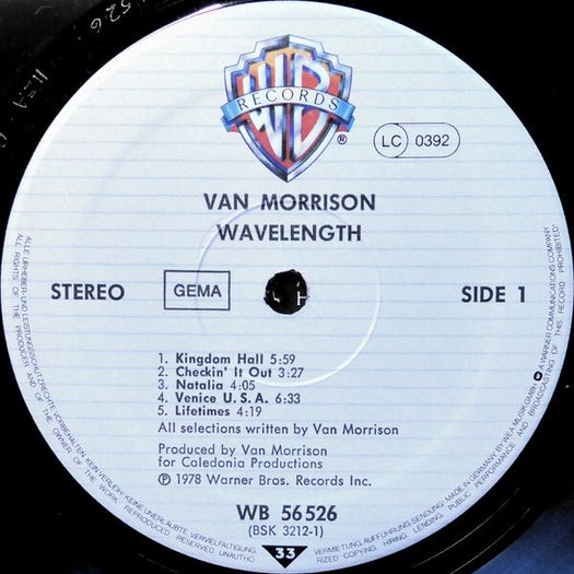 Van Morrison Wavelength LP