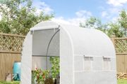 Large Walk-In Tunnel Greenhouse 2.5 x 2 x 2 m Galvanised Steel Frame