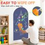 Arch Magnetic Wall Decal 100x45 cm Magnetic Chalk Board Sticker Magnet Chalkboard for Wall Peel and Stick Self Adhesive Blackboard Multifunctional for Playroom Home Office School Image 3