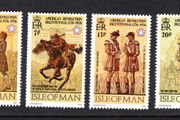 1976 Isle of Man Bicentenary of American Revolution and Colonel William Christian Commemoration Commemorative Stamps Mint Never Hinged (MNH)