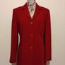 Red Wool Blazer Coat Image 4