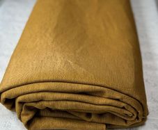 De Ploeg DIMMER 67 Premium Dutch Curtain Fabric in Gold / Bronze 300cm Wide