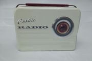 Metal Radio Tin Lunchbox Cookie Vintage 1950s Style