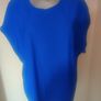 Helen Steele Mesh Back Blue Tee size UK22 EU50 Postage included Image 2