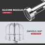 Kitchen Tap 360 with 2 Spray Mode Spring Kitchen Sink Mixer Taps with Pull Out Spray, Commercial Faucet Single Handle Lever, High Arc Swivel Cold and hot Fittings UK Standard Image 4