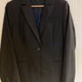 Navy pinstriped wool suit Image 8
