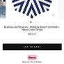 New Lauren navy stripe beach parasol by business and pleasure Image 2