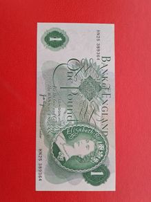 1970s Bank of England One Pound Note