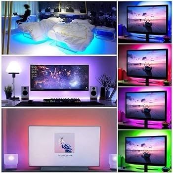 NEW SALE | USB Powered LED Strip Lights, 24 Keys Remote RGB 5050 Flexible LED Lights,16 Colors for Decoration