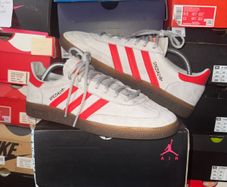 Adidas Handball Spezial Grey Hi-Res Red EF5747