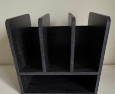 EasyPAG Dark Grey Wood Desktop Office Desk File Holder Organiser Storage