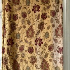 Large Heavy Vintage Style Floral Jaquard Drapes