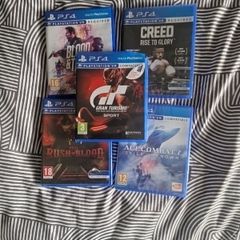 playstation VR plus camera and 5 games