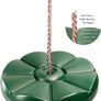 Green Plastic Disc Swing with Rope Silky and Weather Resistant Image 3