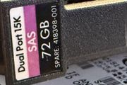 HP 72GB SAS 2.5" Hot Swap hdd's