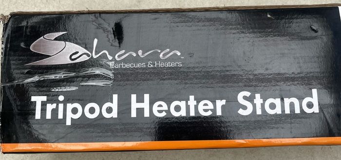 Patio heater and stand.