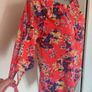Colours of the world red floral top size UK16 EU44 Postage included Image 4