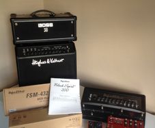 Selection of amps and moddellers for sale.