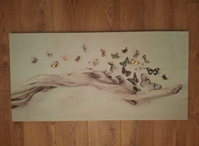 Butterfly/tree branch canvas picture