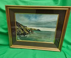 Beautiful Irish Maritime Landscape by Carmel Lynch  Framed Painting on Board