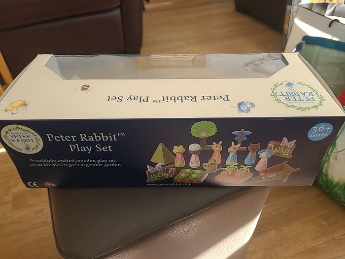 Peter Rabbit Play Set/Wooden Toy/Baby