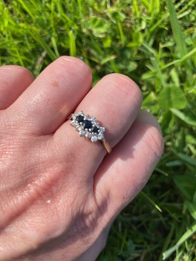 Vintage ladies 9ct gold  dress ring
