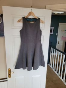 Grey Zara a-line dress with pockets