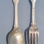 Sterling Silver fork and spoon Image 2