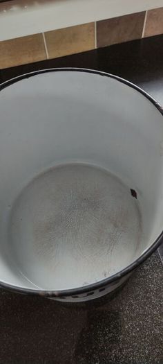 Vintage Enamel Flour Bin