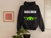 DADALORIAN Baby Yoda hoodie Mandalorian Inspired Hoodie Star Wars Gift Hooded Sweatshirt Star wars Shirt Mandalorian hoodie