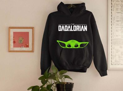 DADALORIAN Baby Yoda hoodie Mandalorian Inspired Hoodie Star Wars Gift Hooded Sweatshirt Star wars Shirt Mandalorian hoodie