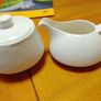 Elegant milk jug and lidded sugar dish Image 2