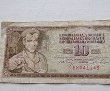 Banknote from a State that no longer exists - Yugoslavia 10 Dinara (1978)