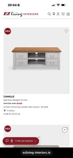 EZ living interiors tv unit