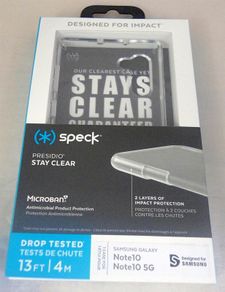 Speck Presidio Stay Clear Samsung Galaxy Note 10 Case, Clear (HIGH QUALITY Drop Tested 13FT)