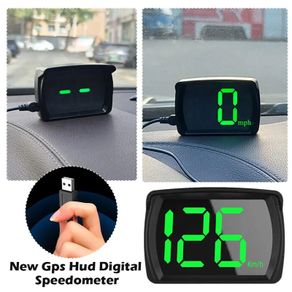 Universal Car HUD Y03 Head Up Display Speedometer GPS 2.8 Inch Big Font Digital Speed Meter Clock Gauge Automotive Accessories