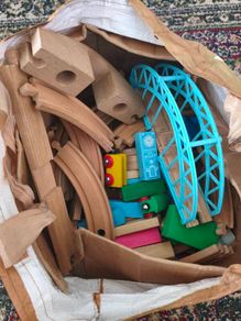 Wooden Train Set 80 Pieces toys