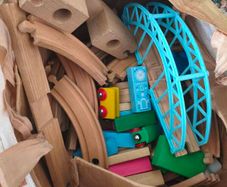 Wooden Train Set 80 Pieces toys