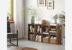 Bookcase with 8 compartments