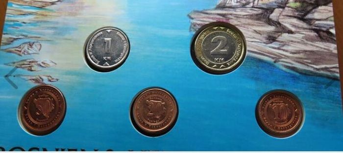 Bosnia and Herzegovina vintage original coins set unc