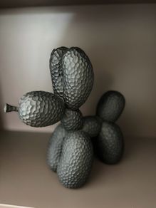 Modern Balloon Dog Ceramic Sculpture