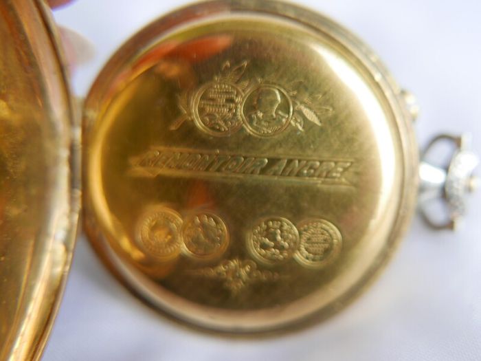 Vintage Antique Remontoir Ancre Pocket Watch Case