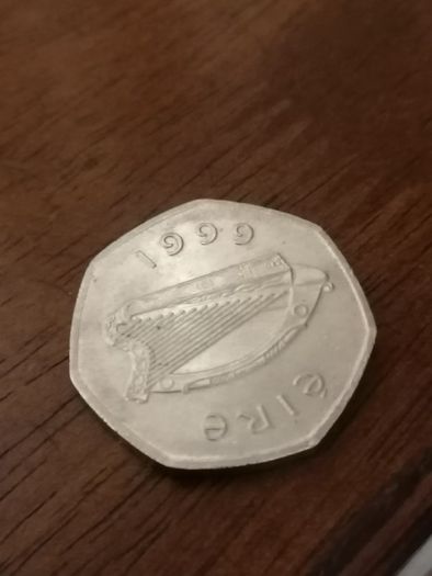 coins for sale 50p and 5p irish coins