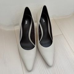 Zara high-heel leather shoes