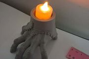 Wednesday Addams "Thing" Hand Tealight Candle Holder - Halloween Decor