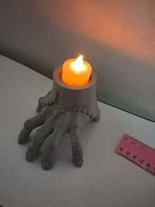 Wednesday Addams "Thing" Hand Tealight Candle Holder - Halloween Decor